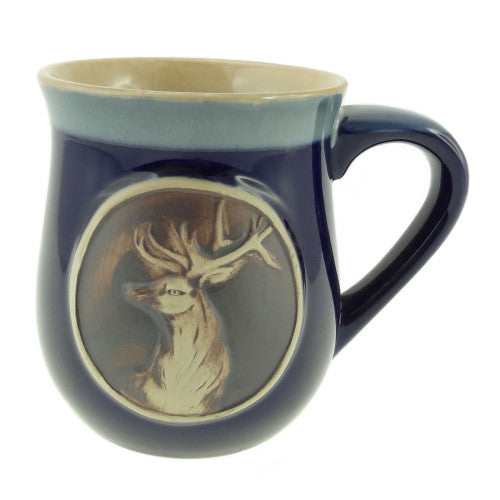 Stoneware Mug - Stag Blue