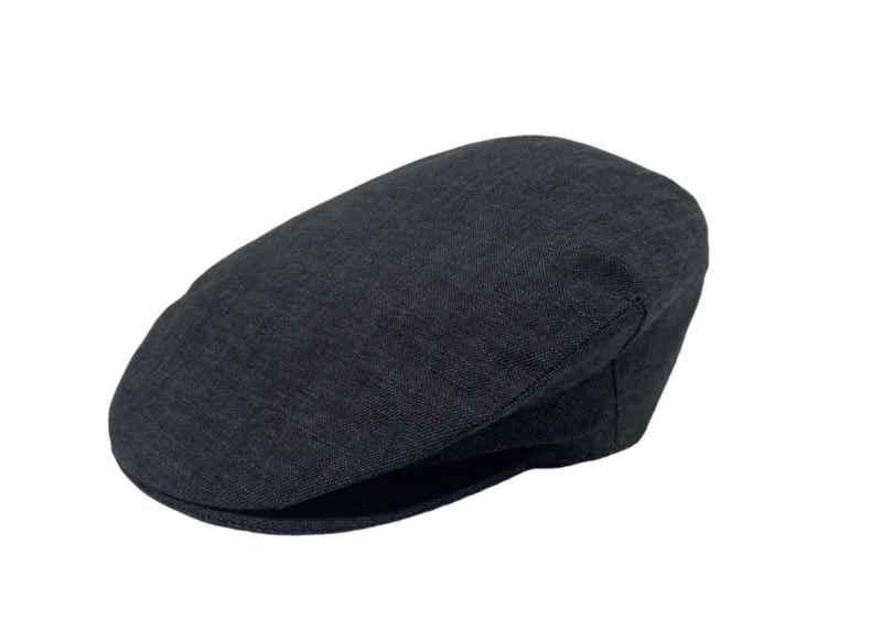 Hanna Hats | Linen Vintage Cap - Charcoal