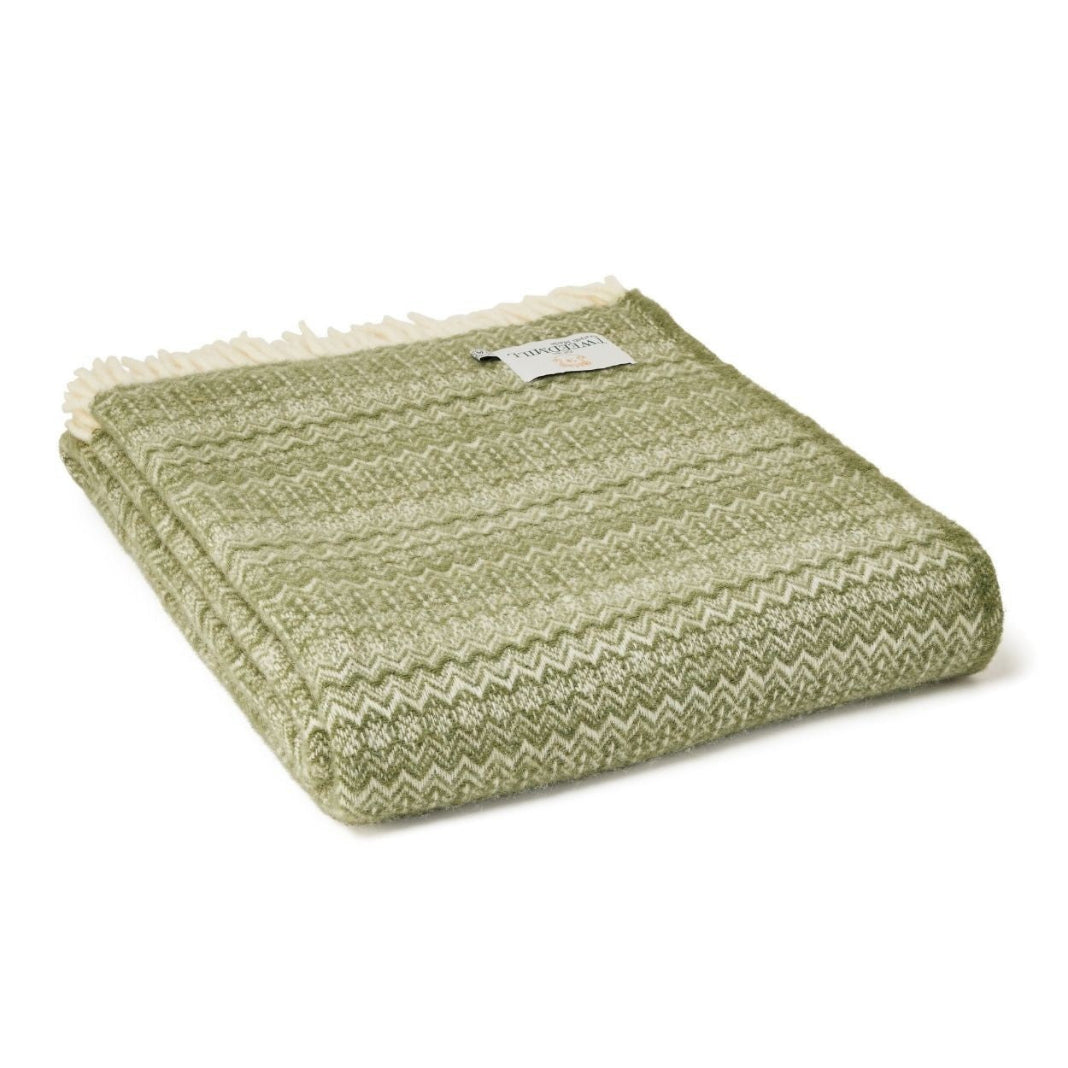 Tweedmill | Fair Isle Throw Sage
