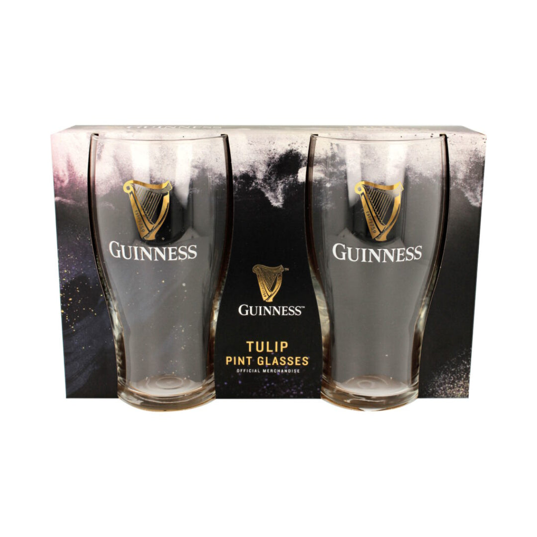 Guinness | Harp tulip pint glasses -2 pack
