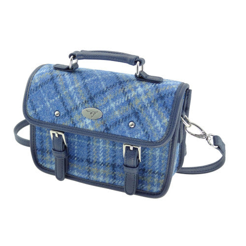Harris Tweed | Bervie Mini Handbag - Light Blue Check