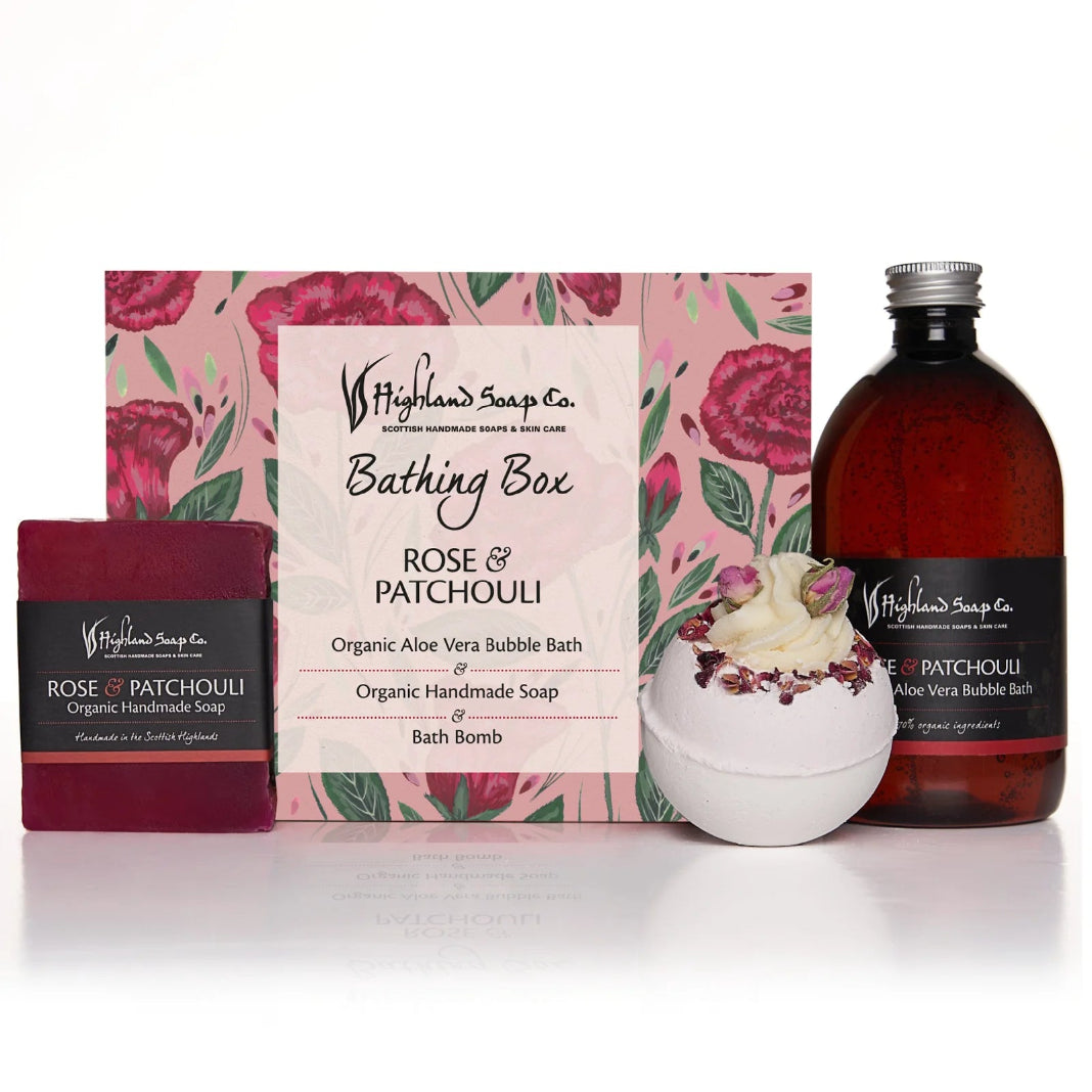 Highland Soap Company | Rose & Patchouli Bathing Box