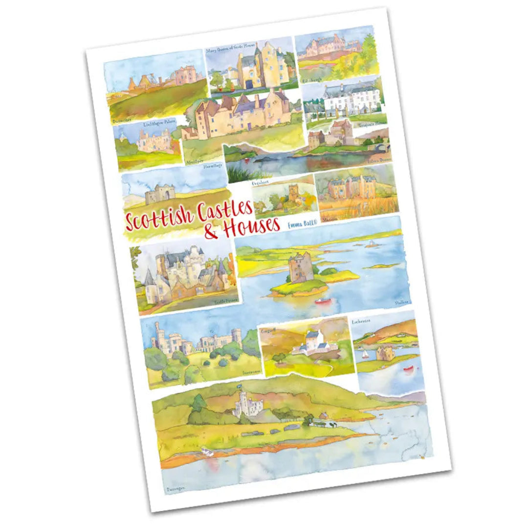 Emma Ball - Scottish Castles Coasters - Set of 4 Emma Ball - Scottish Castles Coasters - Set of 4