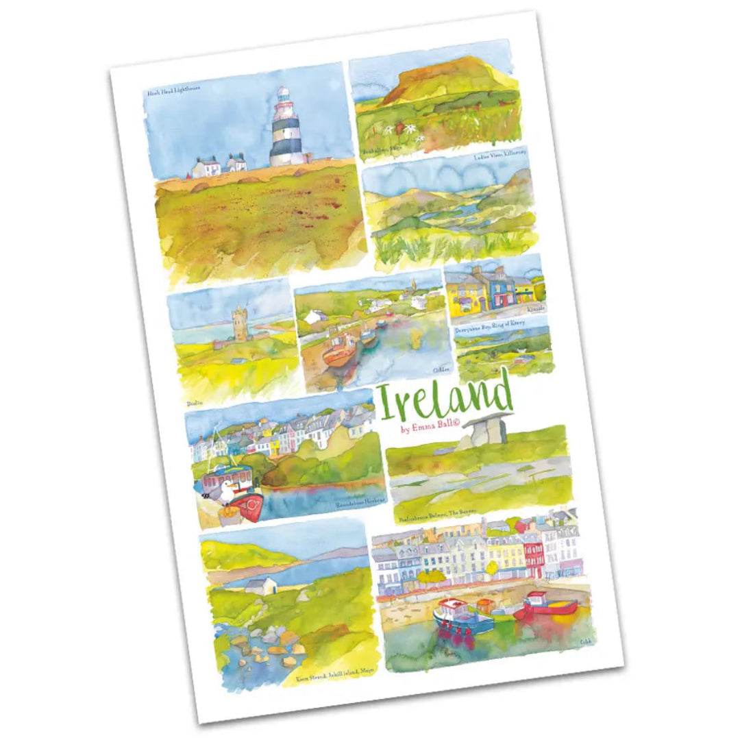 Emma Ball | Ireland Tea Towel