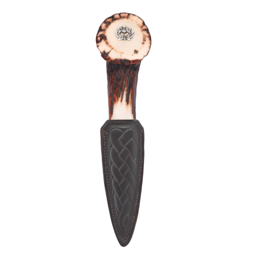 Sgian Dubh | Antler Horn Thistle Tip