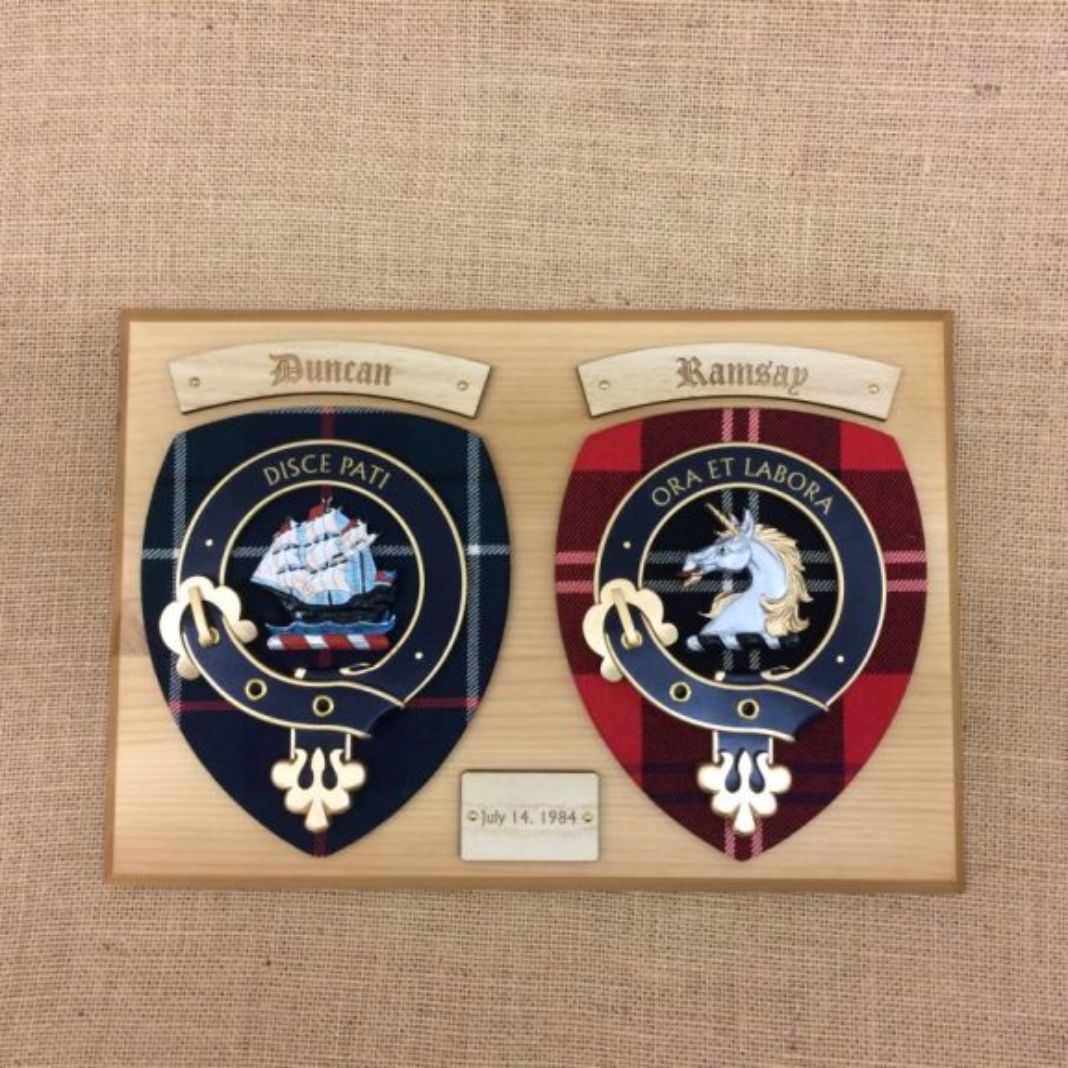 Clan Wall Double Plaque