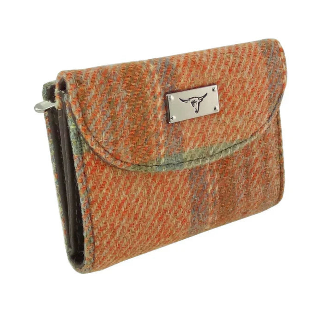 Glen Appin of Scotland Harris Tweed 'Mull' Gents Wallet, 4 x 4.5 x 0.8 in A