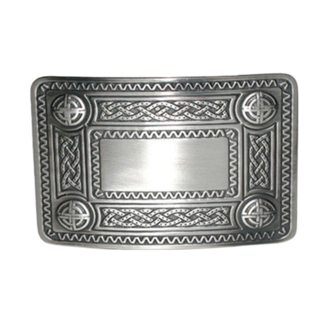Belt Buckle | Celtic Knot Antique Silver