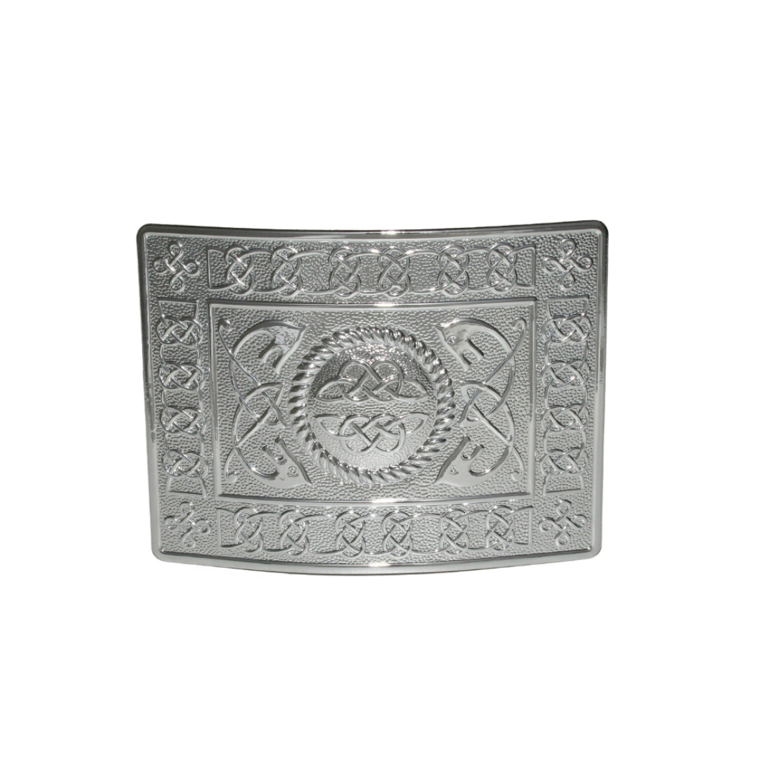Belt Buckle | Highland Serpent - Chrome Plated
