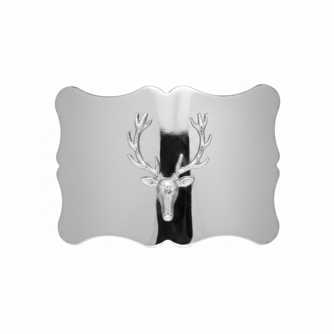 Belt Buckle | Plain Stag - Polished Finish