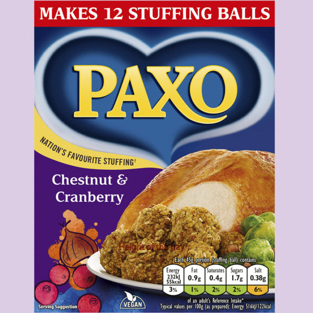 Paxo | Chestnut & Cranberry Stuffing 170g