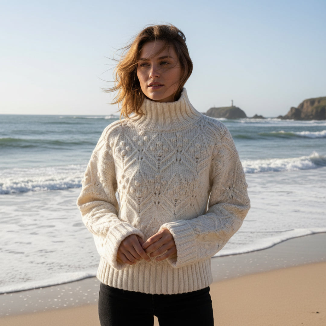 Deer Park | Berries Wool Sweater - Ivory