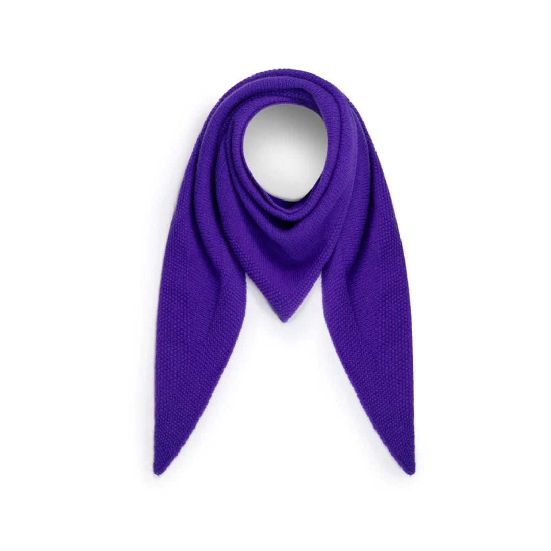 Fisherman Out Of Ireland | 100% Geelong Lambswool Scarf - Purple
