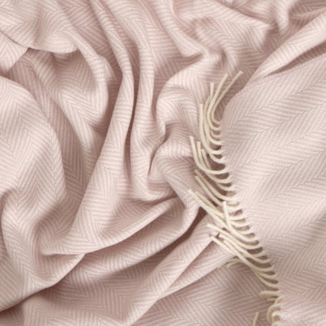 Foxford Woollen Mills | Cashmere & Lambswool Throw - Molly Herringbone