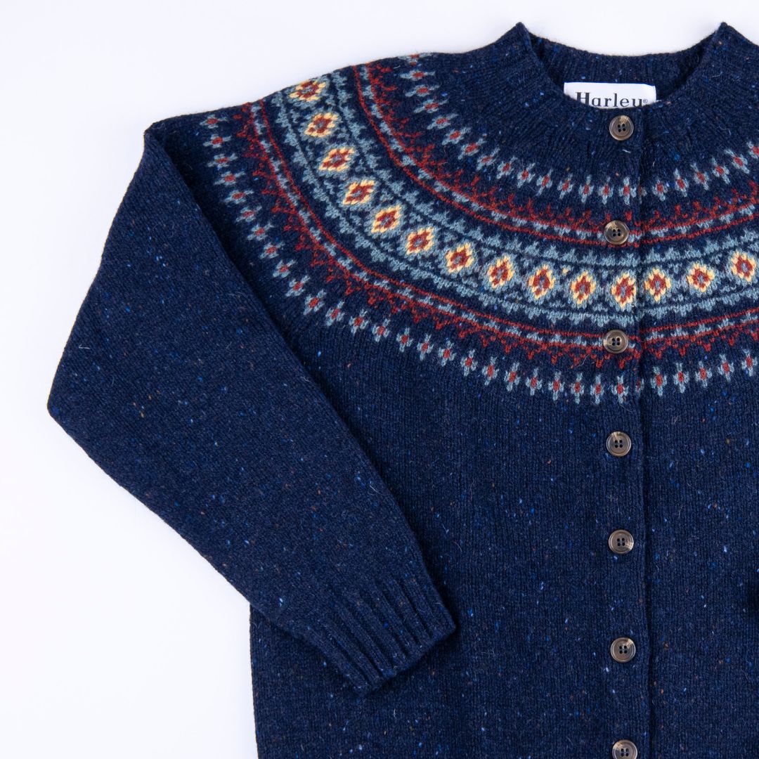 Harley of Scotland | Glenugie Fair Isle Cardigan - Jura