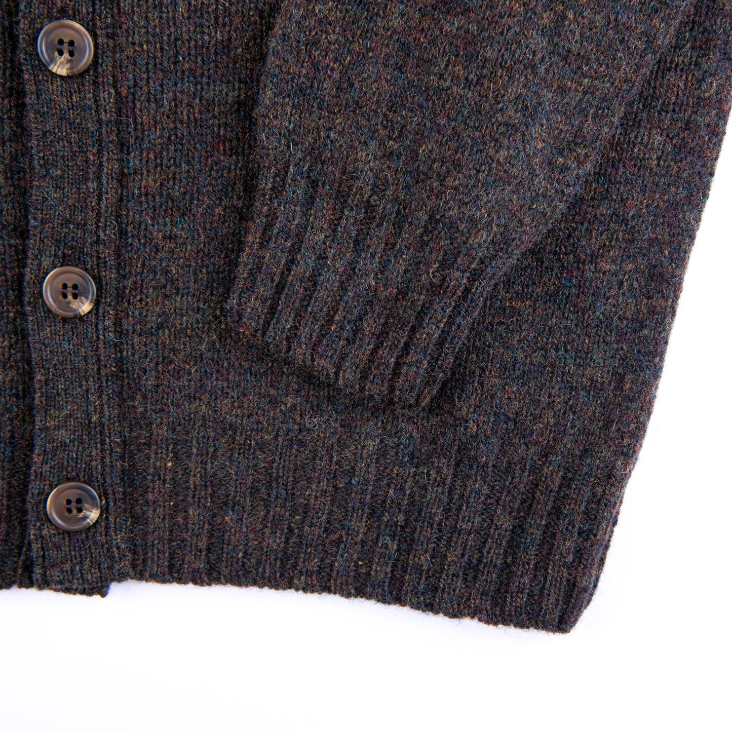 Harley of Scotland | Supersoft V-Neck Cardigan - Carob
