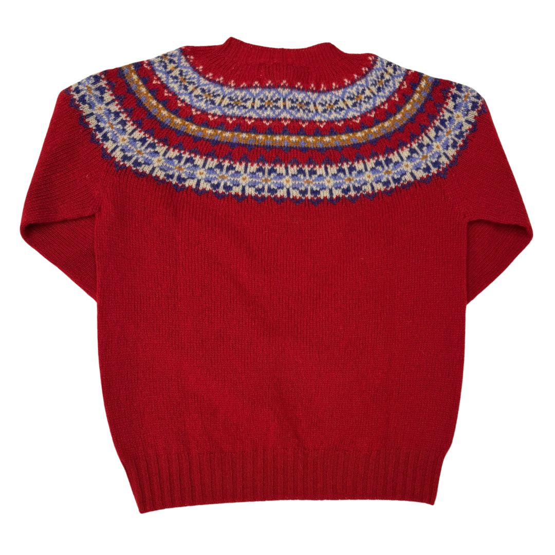 Harley of Scotland | Fair Isle Sweater - Cardinal