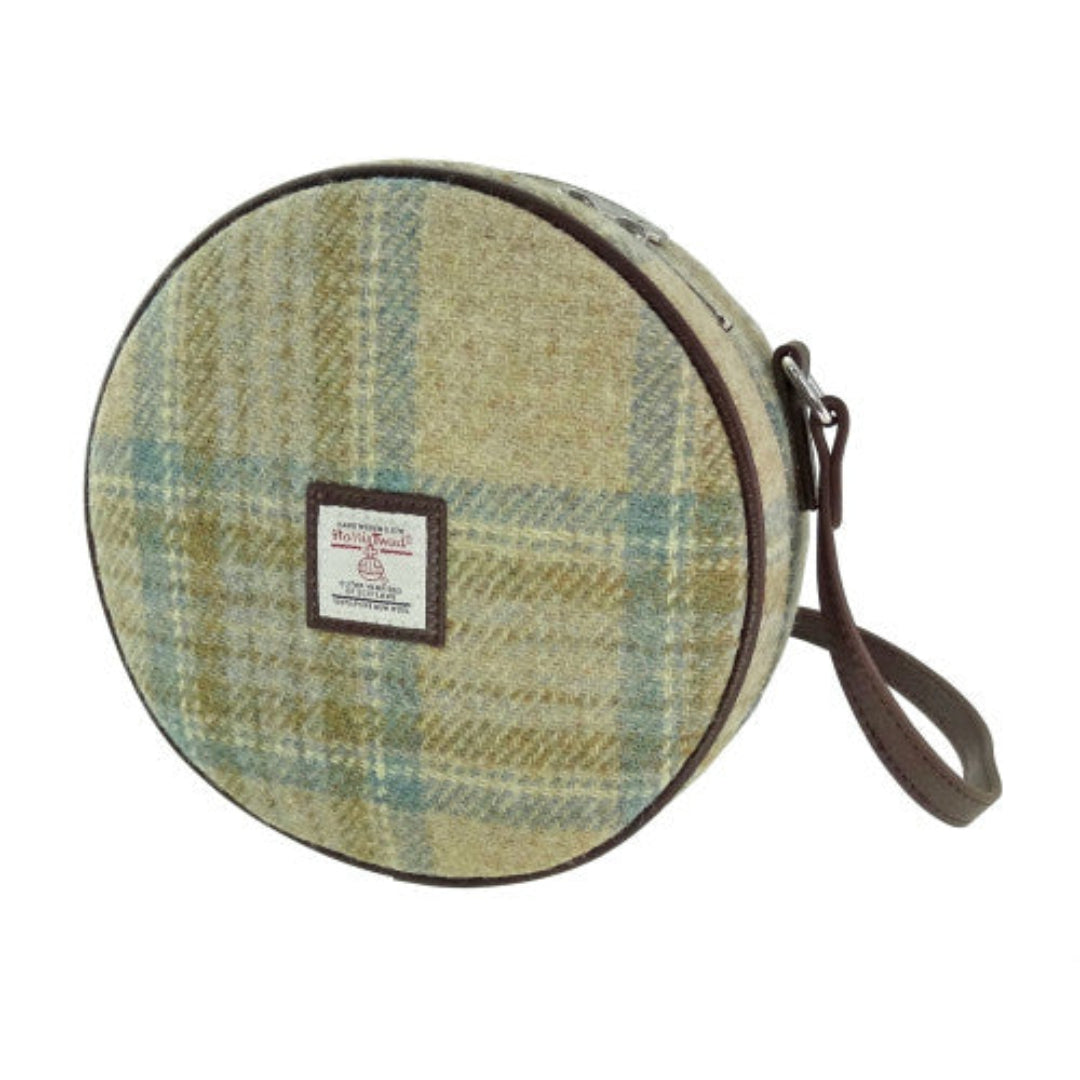 Harris Tweed | Bannock Round Bag - Beige Stewart