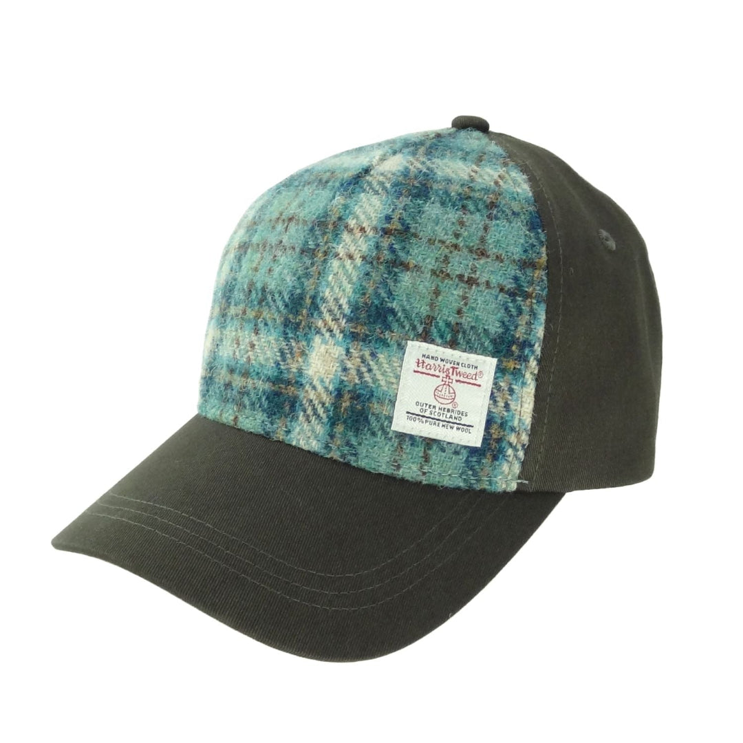 Harris Tweed | Baseball Cap - Duck Egg & Cream