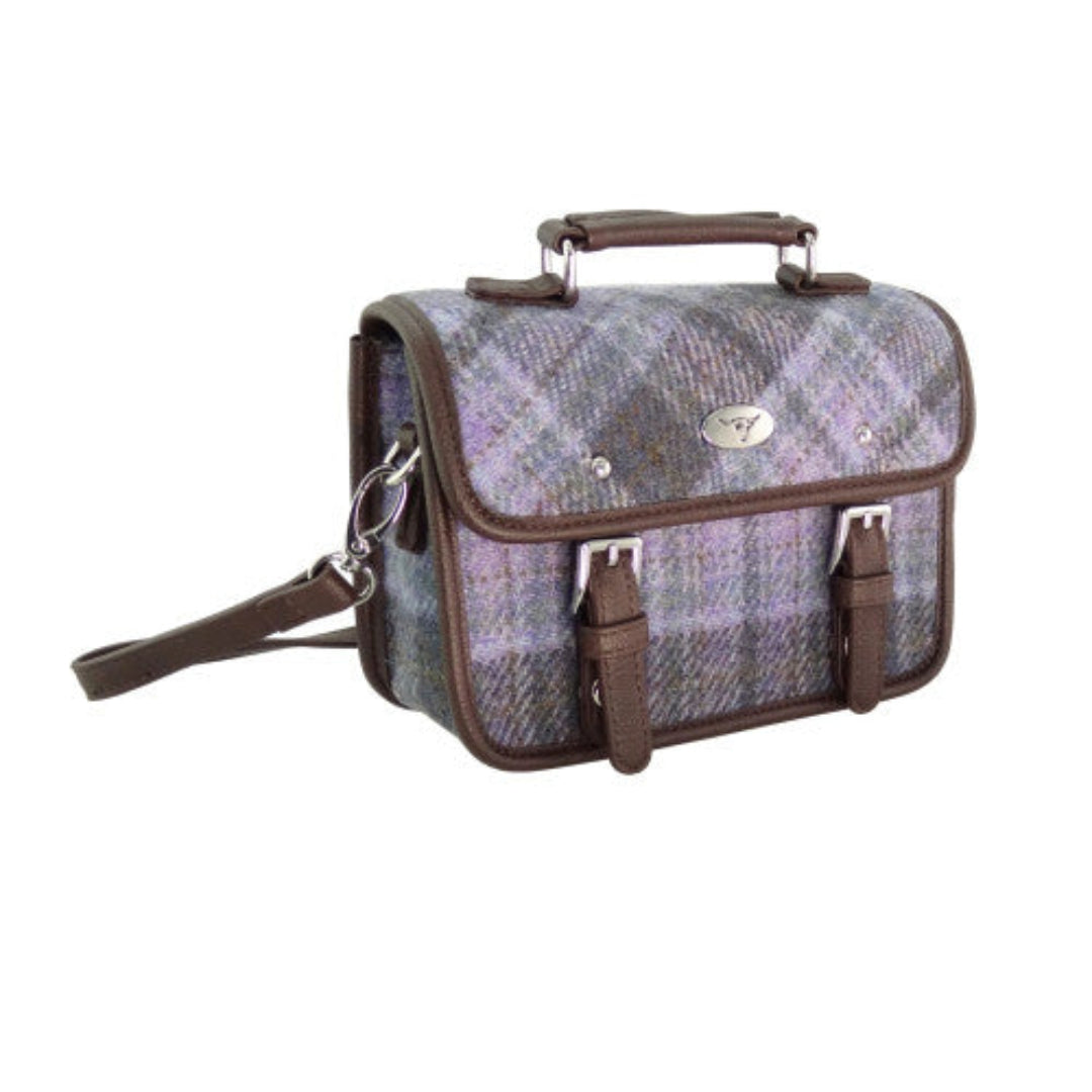 Harris Tweed | Bervie Mini Handbag - Soft Purple Tartan