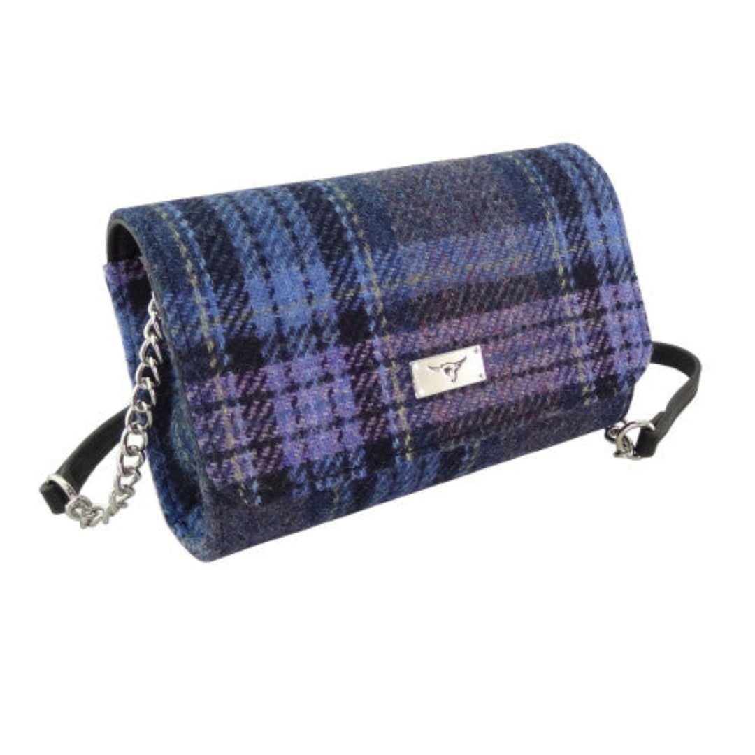 Harris Tweed | Strathy Handbag - Blue Purple Stewart