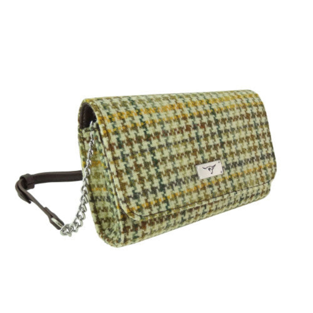 Harris Tweed | Strathy Handbag - Yellow, Green & Brown Dogtooth