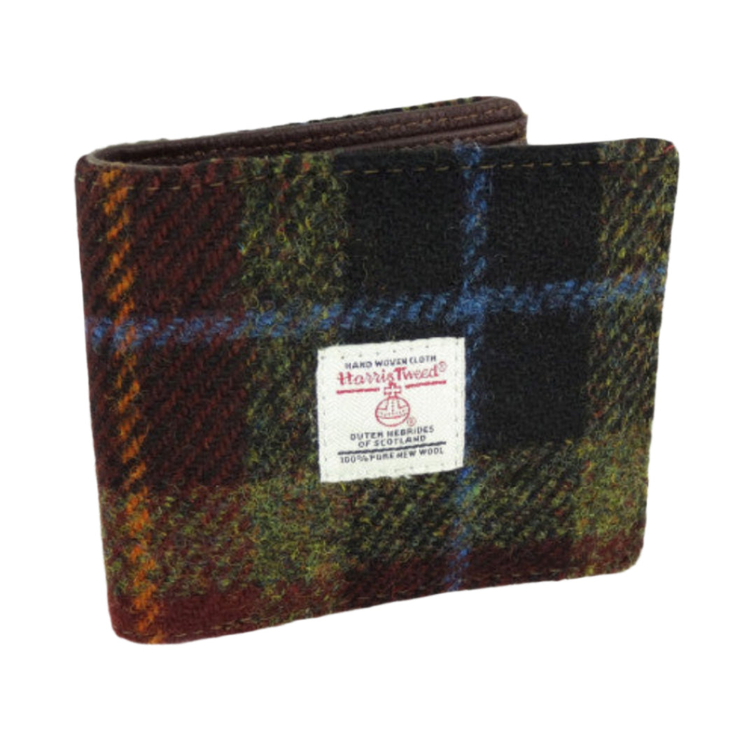 Harris Tweed | Mull Wallet - Rust Check 127
