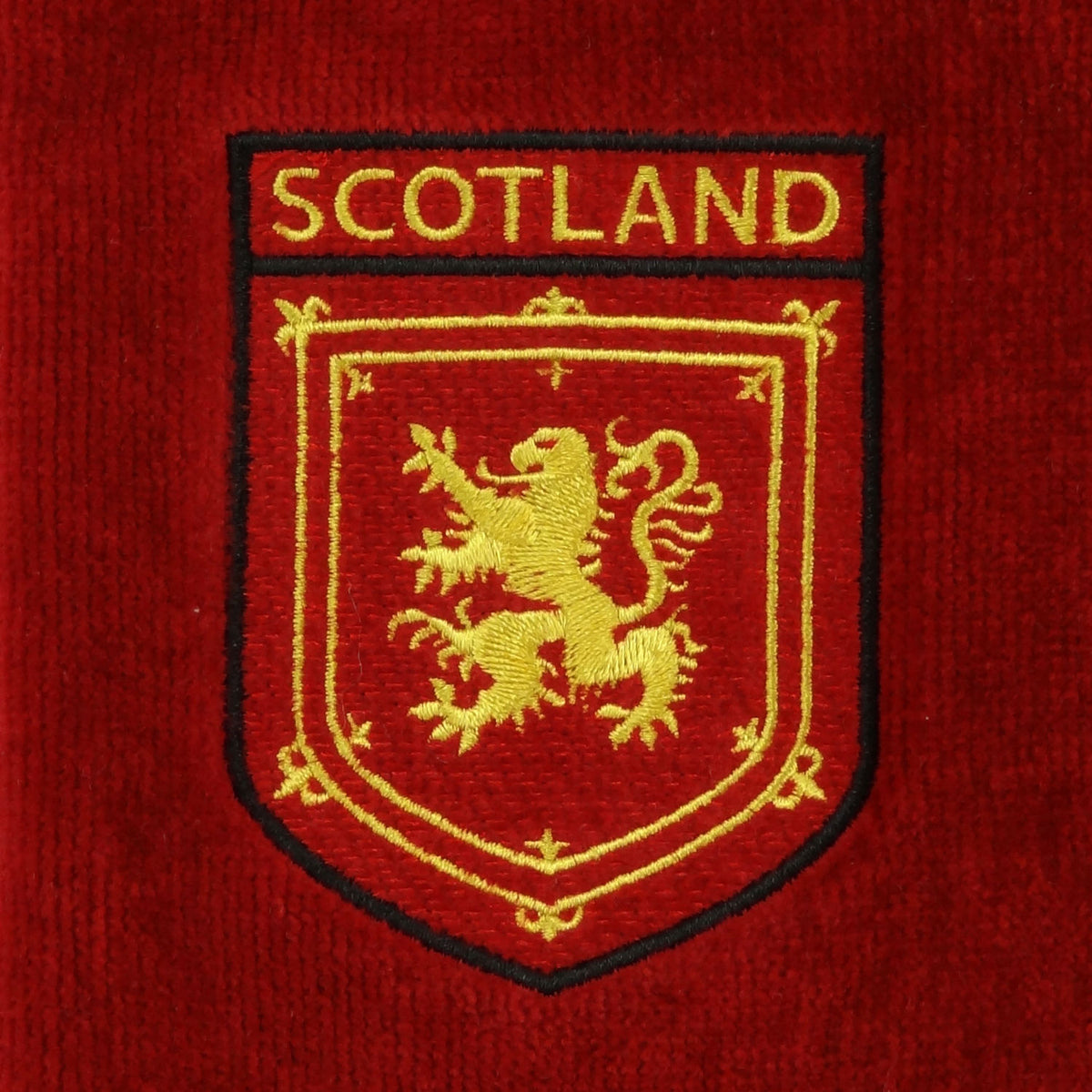 Lion Rampant Golf Towel - Red