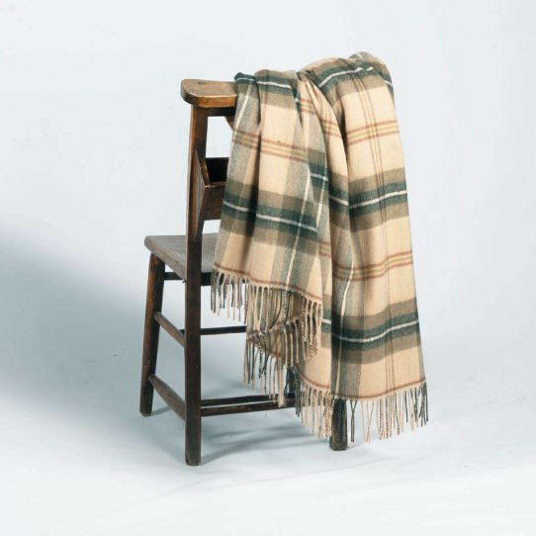 Lochcarron | Tartan Lambwsool Blanket - Saskatchewan Weathered