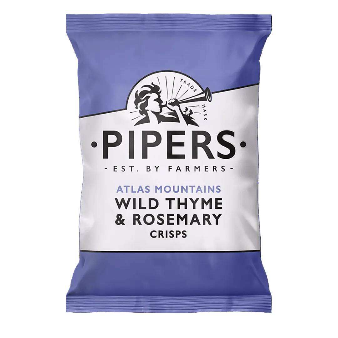Pipers | Thyme & Rosemary Crisps | 150g