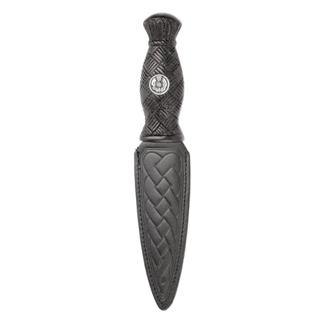 Sgian Dubh | Celtic Design with Thistle emblem