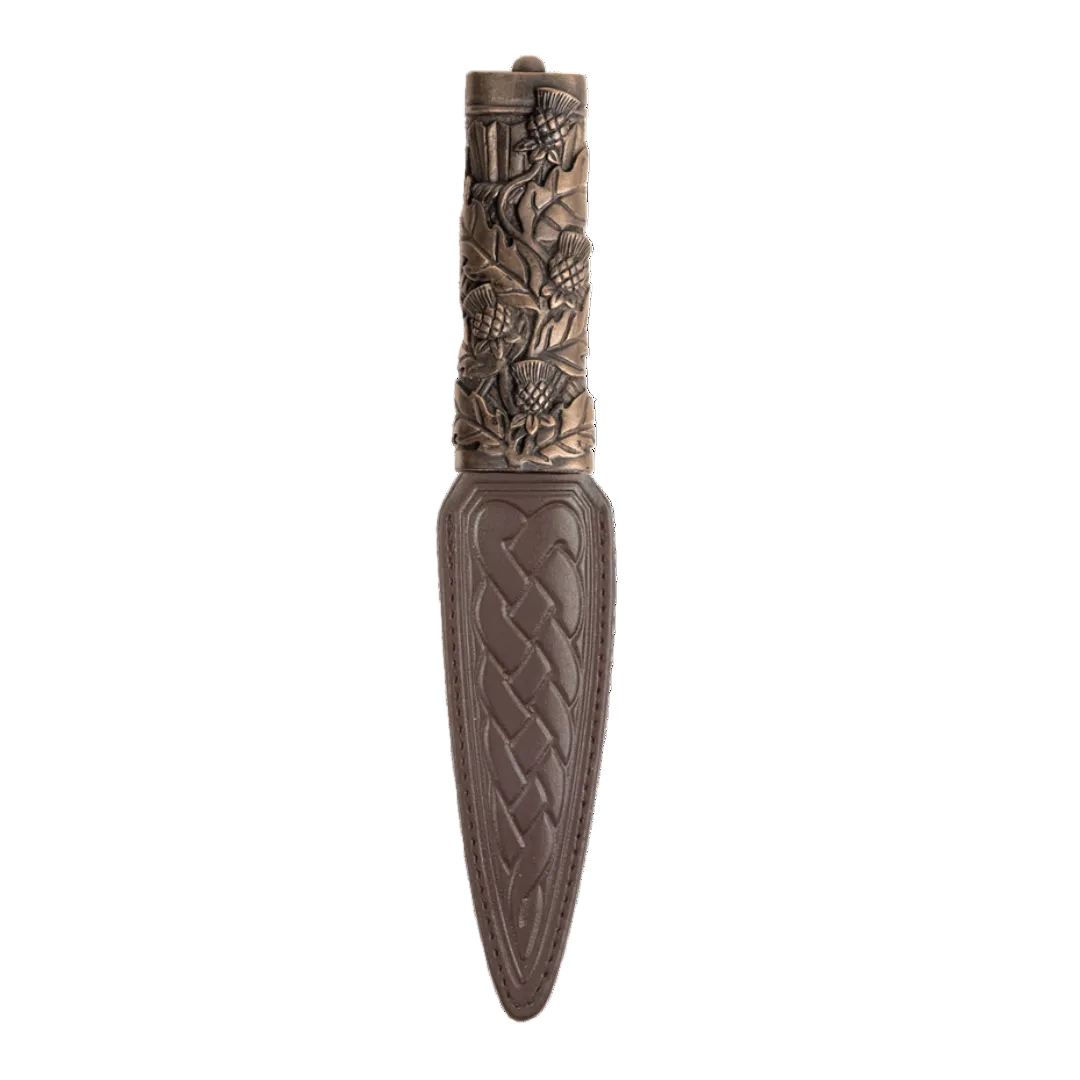 Sgian Dubh | Wild Thistles - Bronze