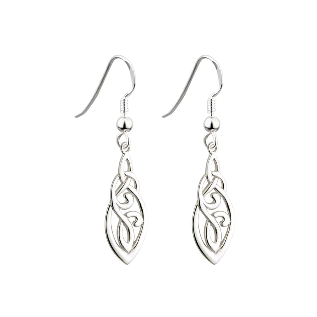 Solvar | Trinity Knot Celtic Drop Earrings