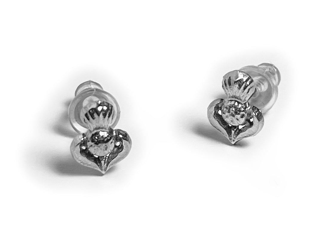Celtic Art | Pewter Thistle Stud Earrings