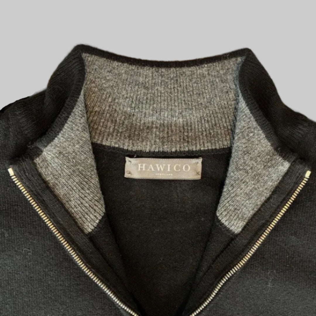 Hawico | Plenderleith Cashmere Sweater - Black/Granite