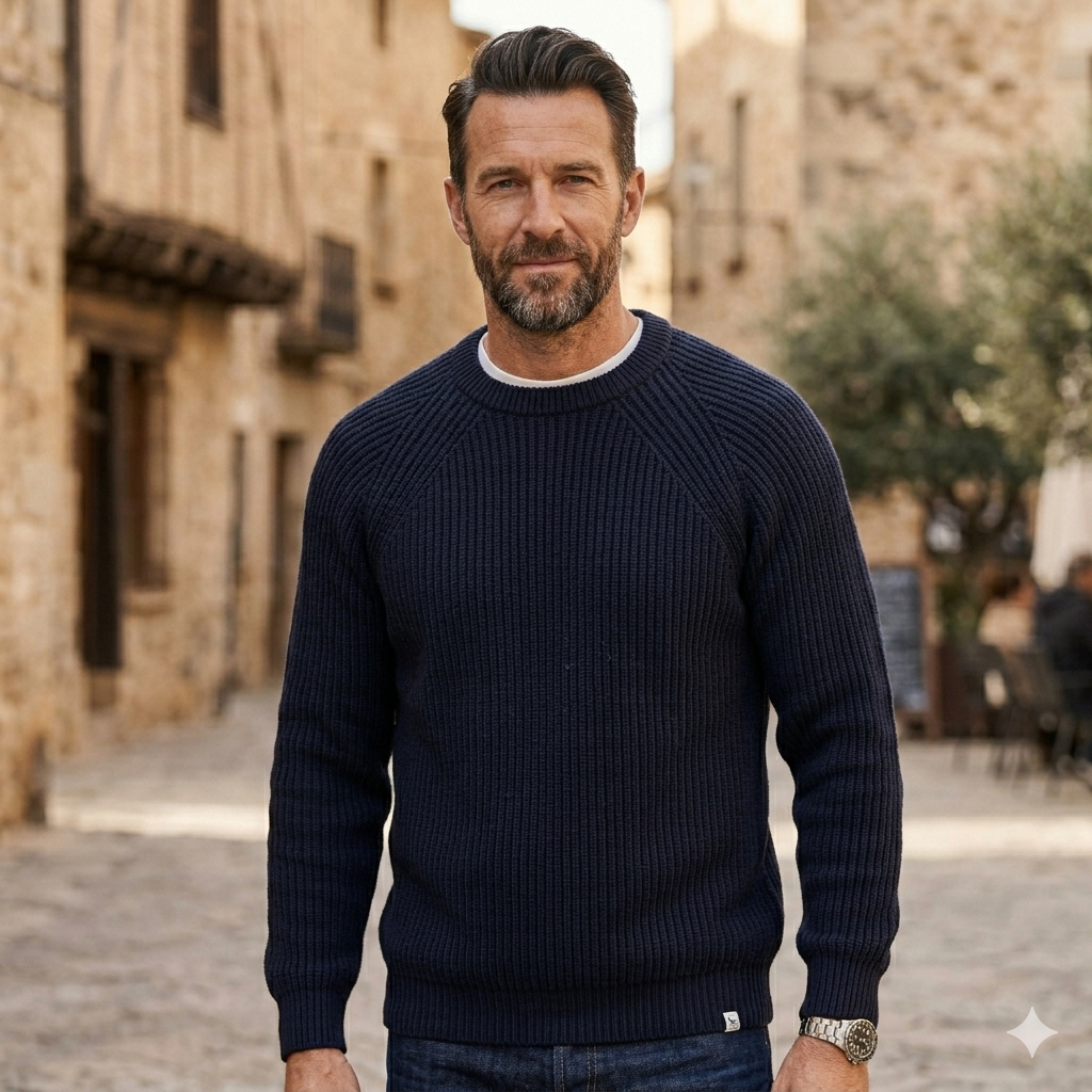 Peregrine | Ford Crewneck Sweater - Navy