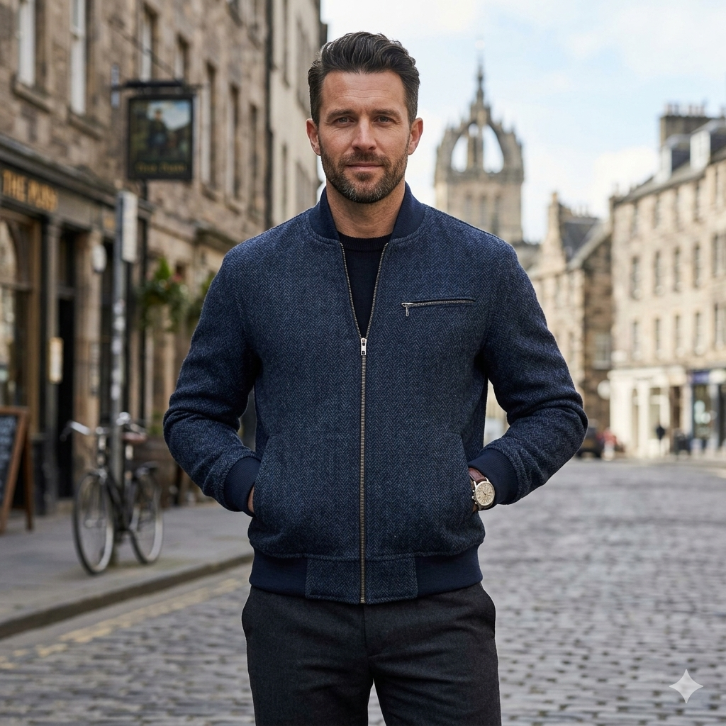 Bucktrout Harris Tweed Bomber Jacket, The Scottish Co. – The