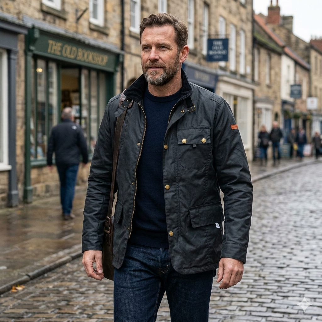 Peregrine Bexley Black Jacket | The Scottish Company