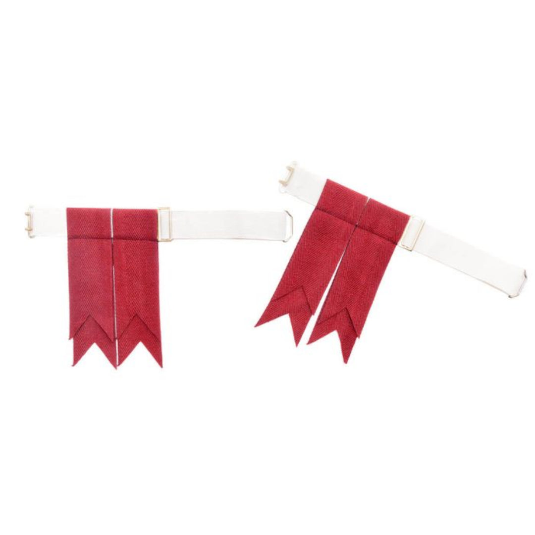 Lochcarron | Garter Flashes - Weathered Red