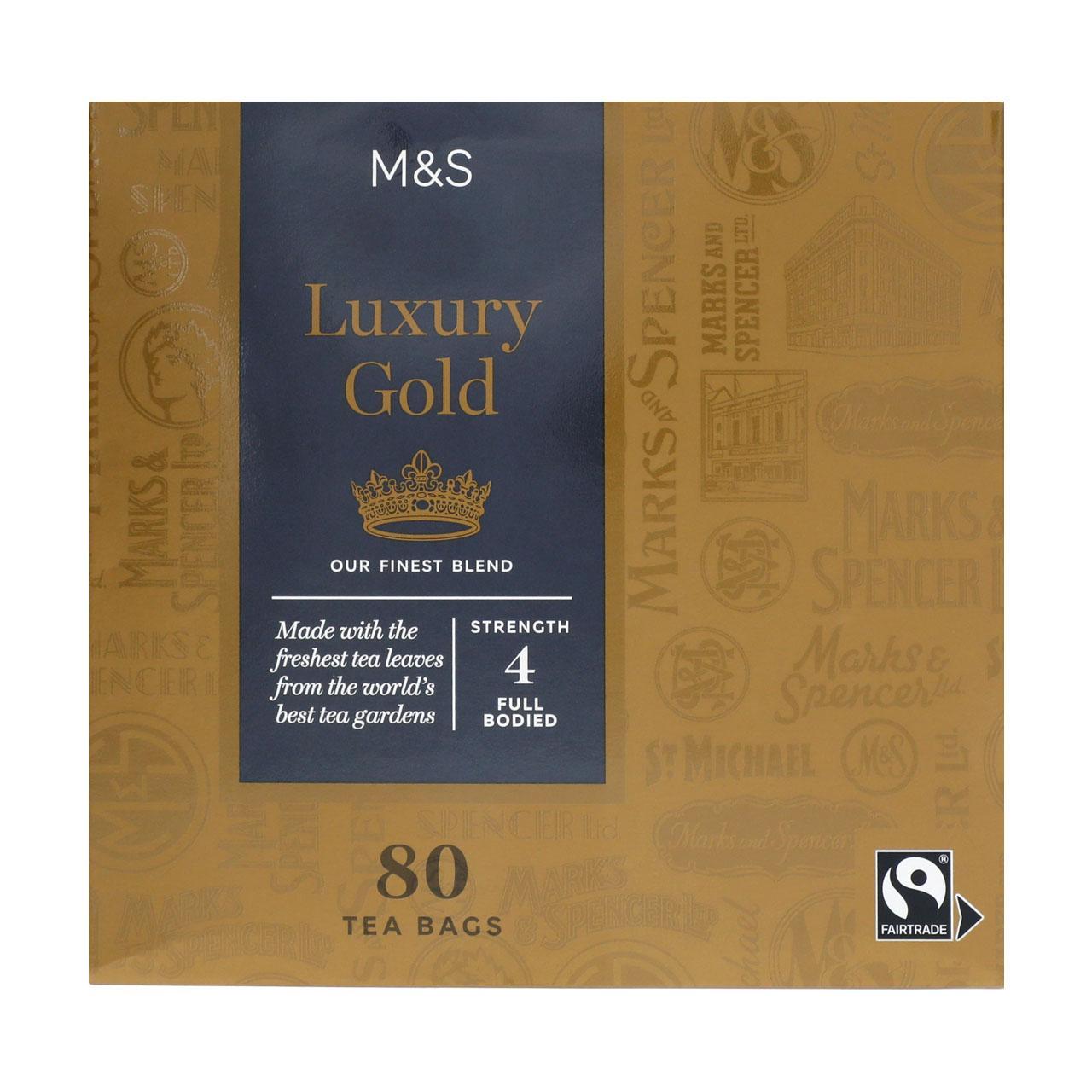 【大容量】 M&S 紅茶「Luxury Gold」240ティーバッグ（750g） M and S Luxury Gold Teabags | The Scottish Company