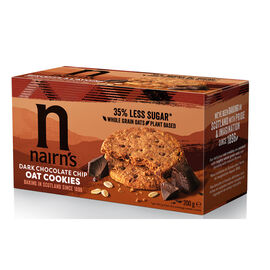 Nairn's | Dark Chocolat Chip Oat Cookies | 35% less sugar 200g