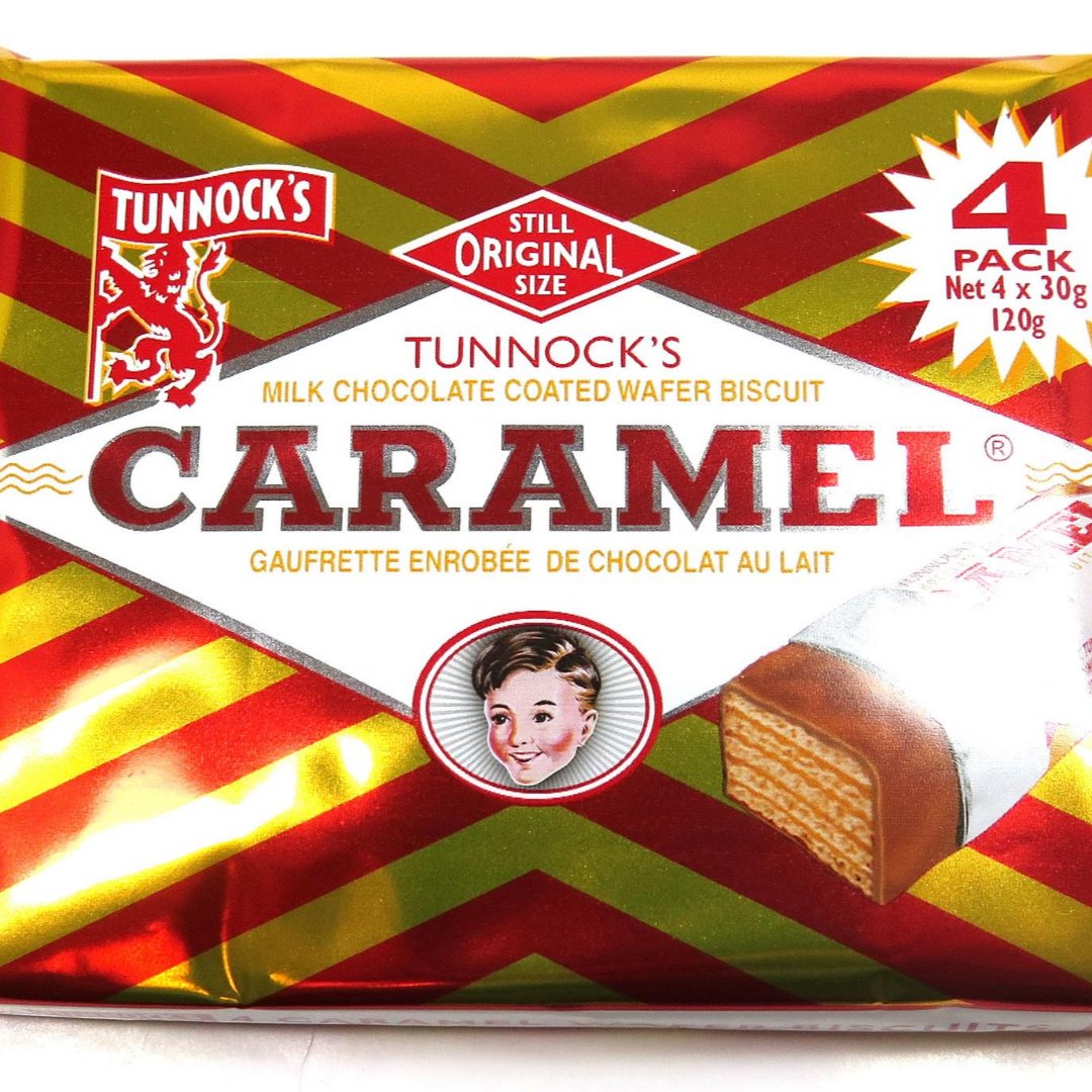 Tunnock's | Milk Chocolate Caramel Wafer Bars - 4pk