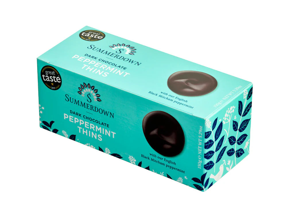 Summerdown | Dark Chocolate Peppermint Thins 150g