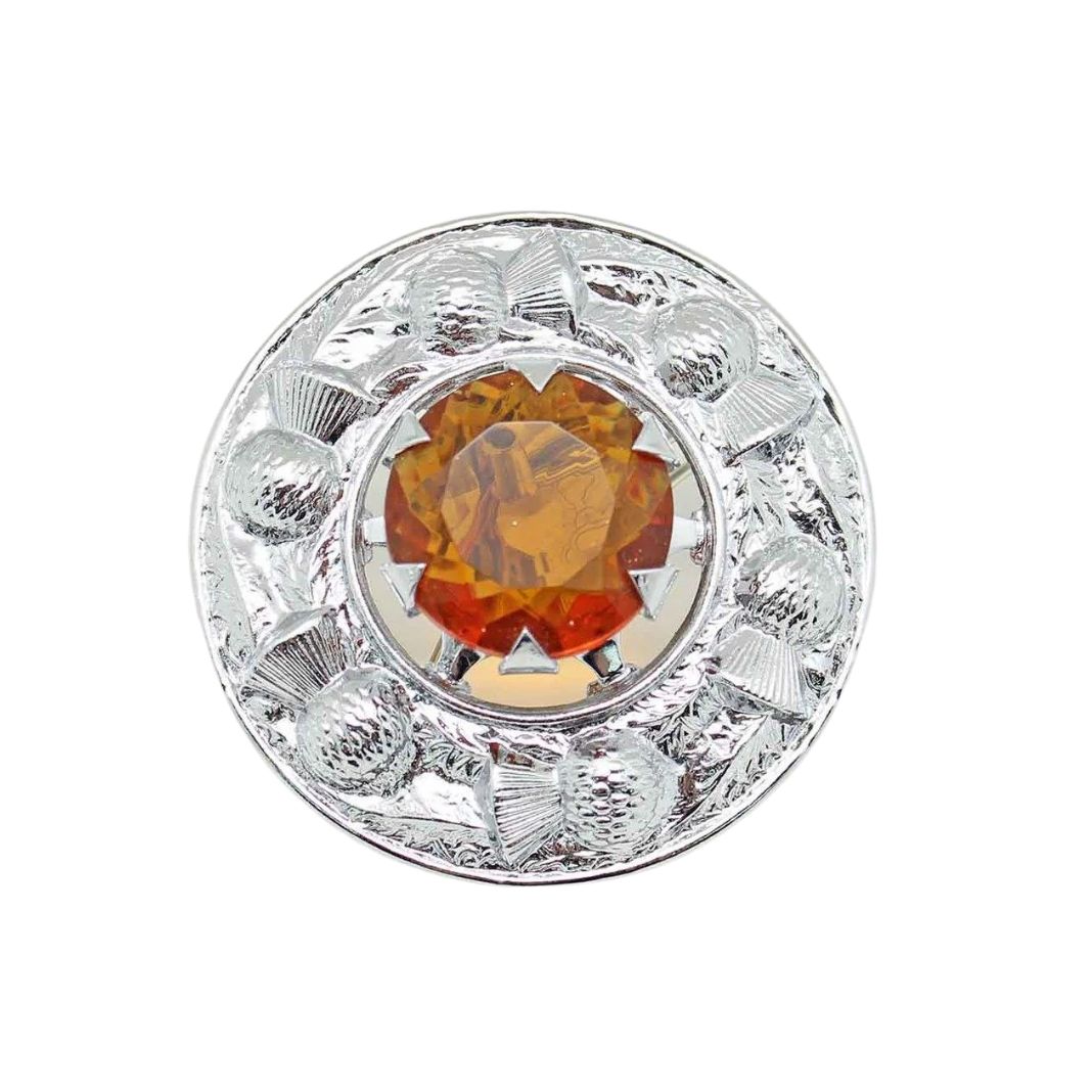 Brooch | Traditional Thistle with Cairngorm Stone