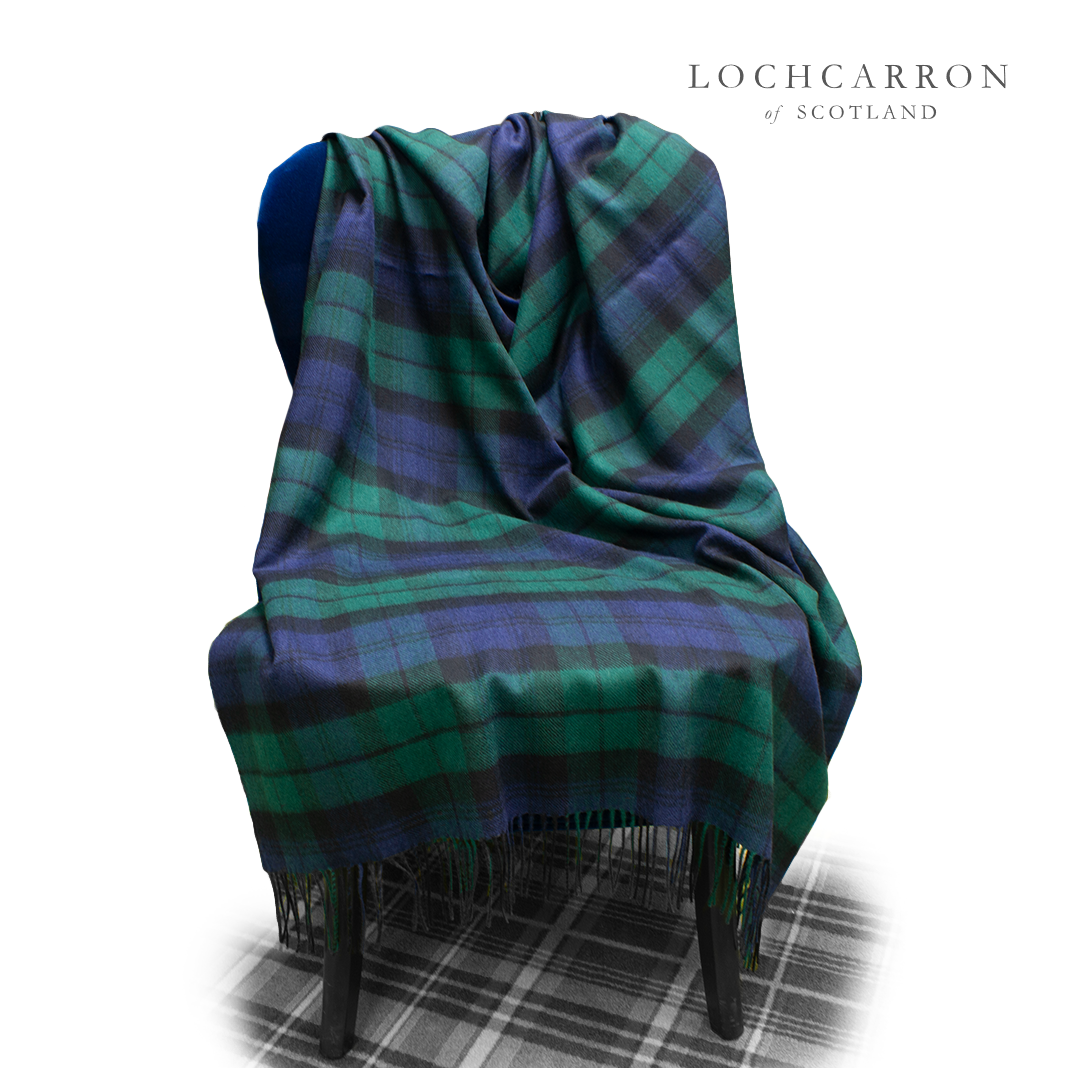 Lochcarron | Tartan Lambswool Blanket - Black Watch