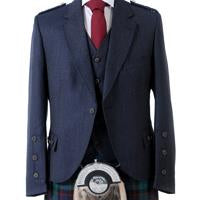 Midnight Blue Crail Kilt Jacket & Vest | The Scottish Company