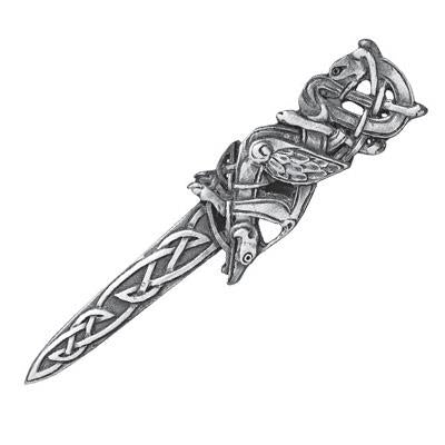 Kilt Pins | Zoomorphic Design Antique Silver and Pewter