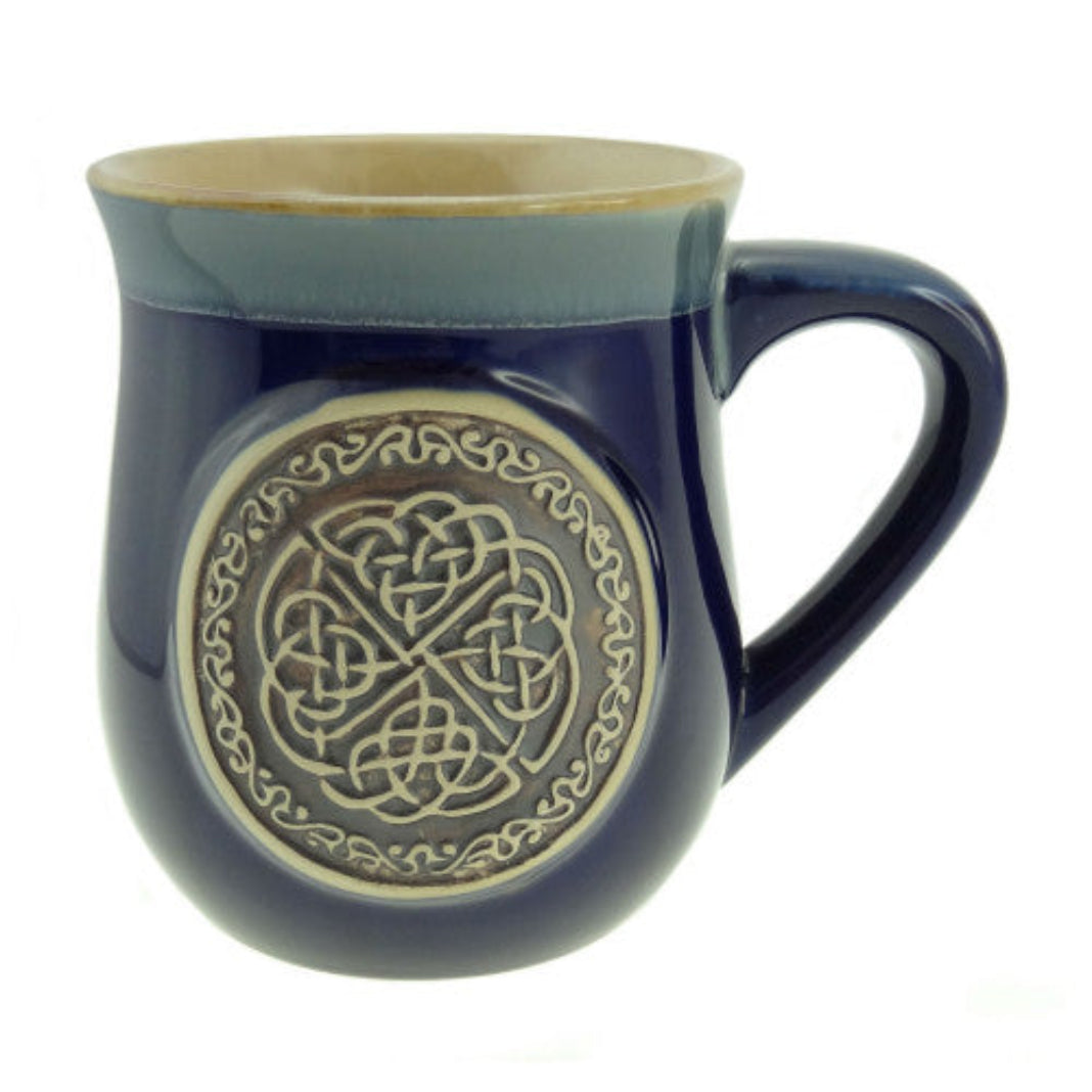Stoneware Mug - Celtic Circle Blue