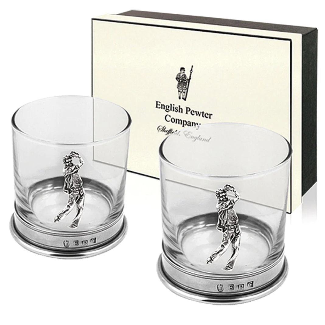 Pewter Golf Tumbler Set of 2