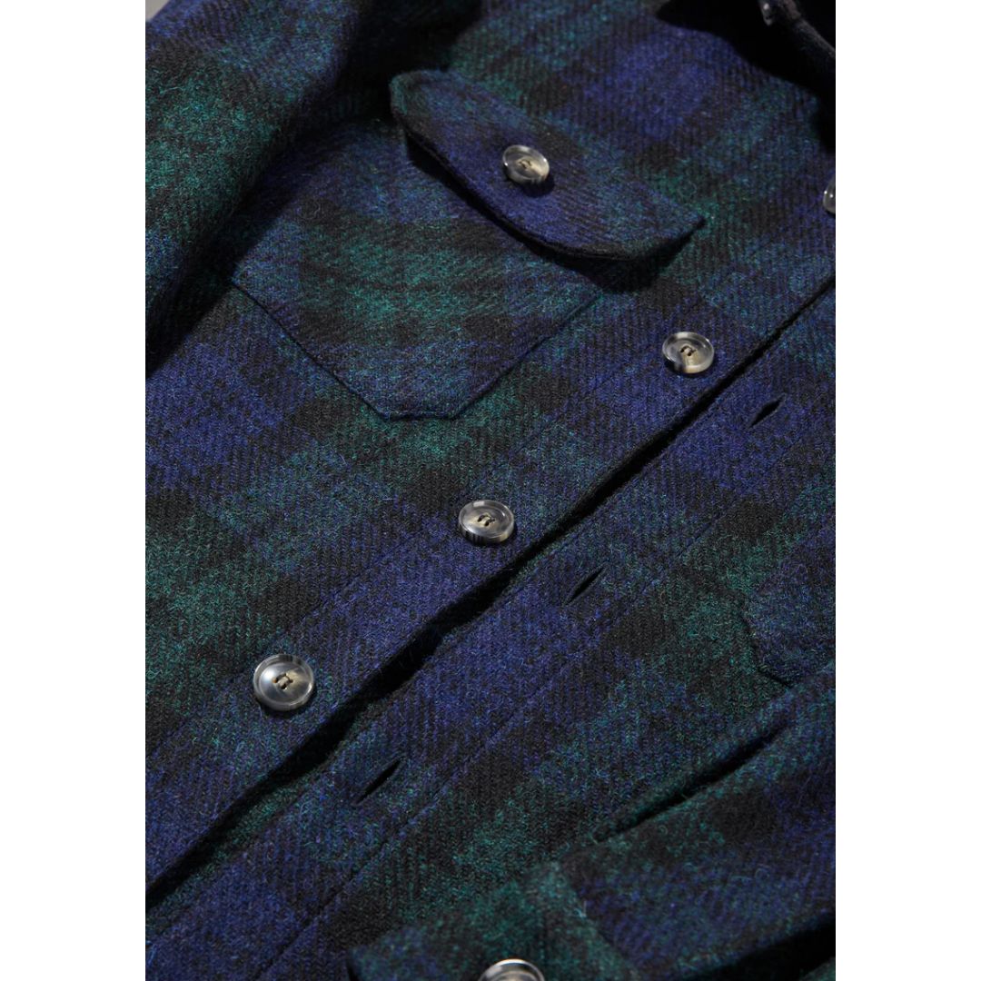 Bucktrout | Harris Tweed Black Watch Tartan Overshirt